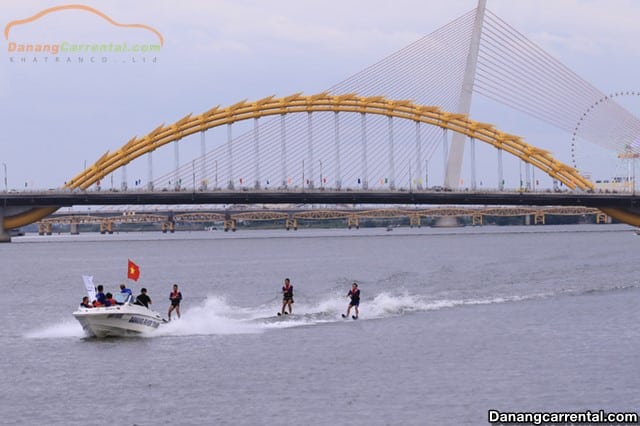 Surfing on the Han River - Da Nang water sport